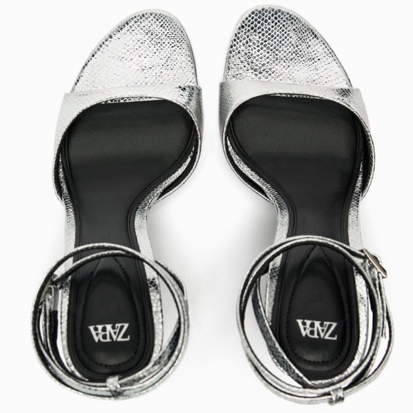 Heeled Ankle Strap Sandals - Picture 5 of 5